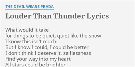 louder than thunder the devil wears prada lyrics|louder than thunder lyrics jeremy.